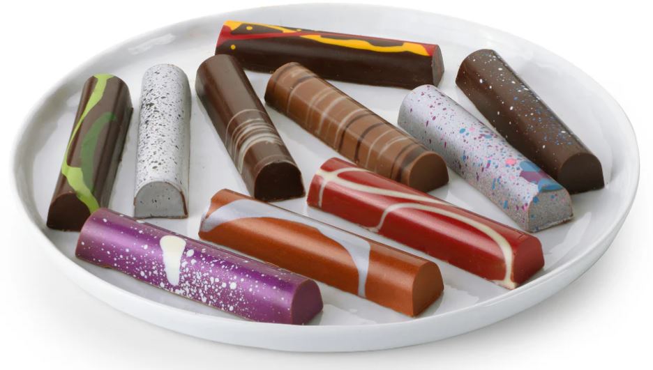 Chocolate Moonshine Hand-Painted Gourmet Truffle Bars (Box of 10)